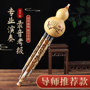 专业演奏级葫芦丝c调降b调小D GF学生专用成人初学通用乐器旗舰店
