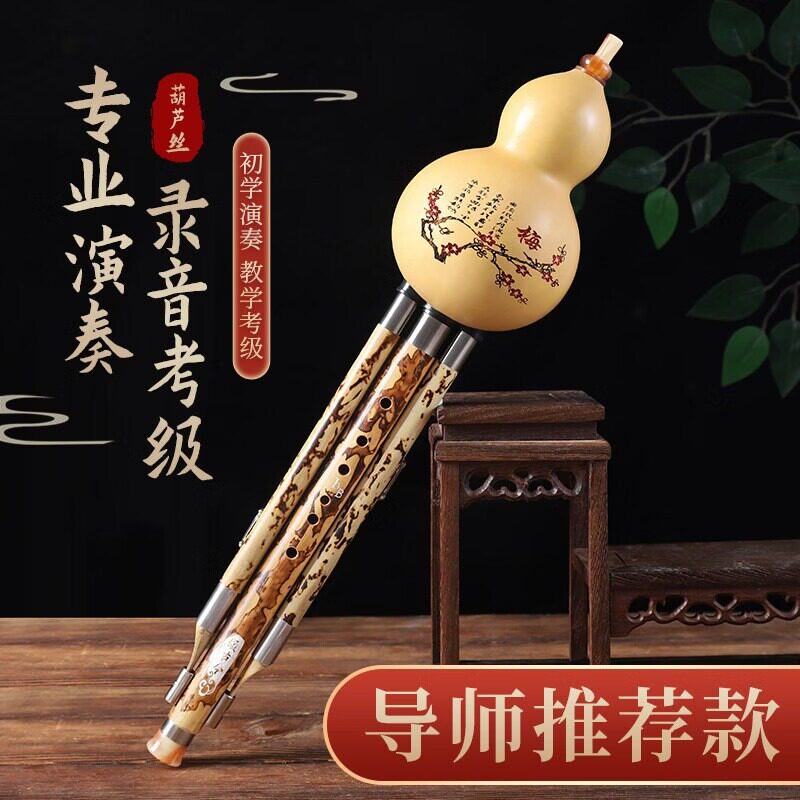 专业演奏级葫芦丝c调降b调小D/GF学生专用成人初学通用乐器旗舰店