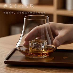 出口水晶玻璃杯子洋酒杯轻奢高档啤酒杯家用威士忌酒杯酒具套装