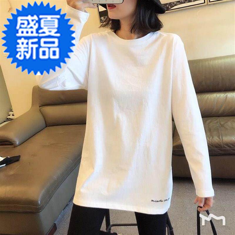 上新款2春款搭刺长底百色长中恤绣潮10白女早衣棉打t衫纯g袖松宽9在类目 女装/女士精品, T恤中 - 来自Buy2taobao.com提供专业的淘宝代购服务