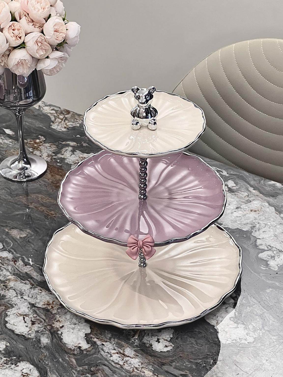 轻奢多层陶瓷水果盘客厅茶几家用盘果盘糖果前台高档甜品台点心盘,餐饮具,果盆/果盘/果篮,淘宝优惠券,粉丝福利购,淘宝优惠卷