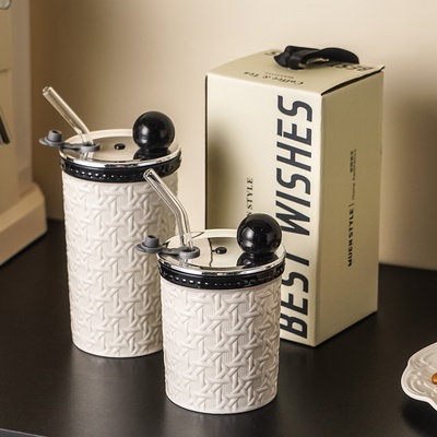 陶瓷吸管杯！开启精致饮水时光