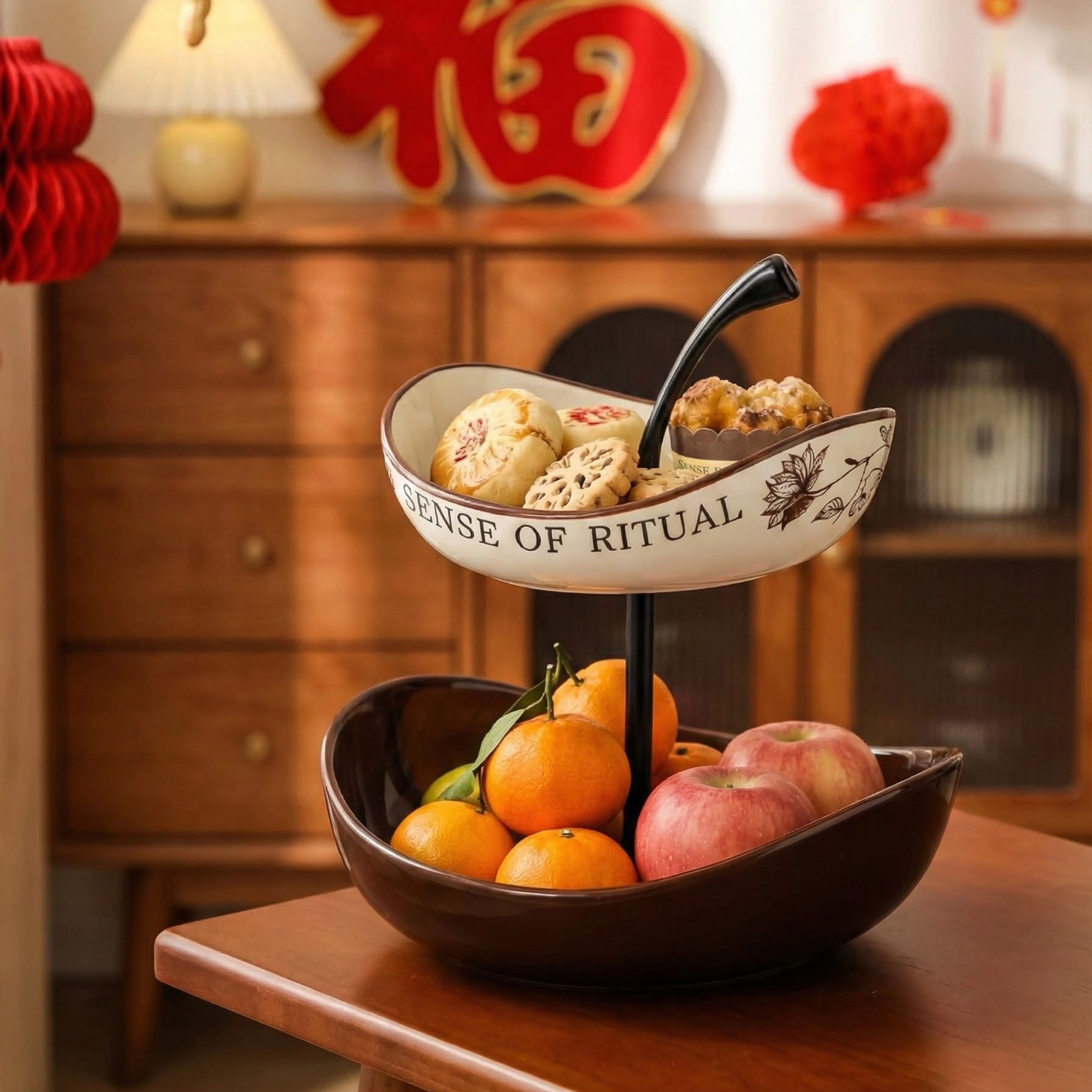 高端精致过年果盘家用客厅水果盘摆放盘2026新款多层水果盘零食盘,家居饰品,果盘/果篓,淘宝优惠券,粉丝福利购,淘宝优惠卷