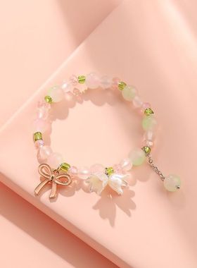 春夏新款甜美铃兰花手链简约小清