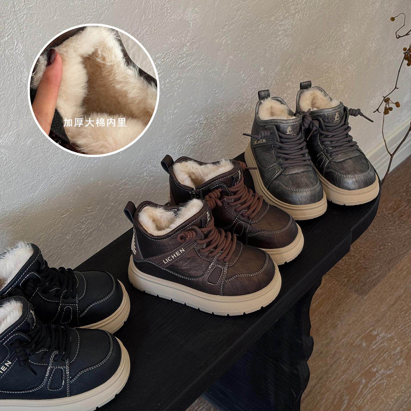 ASM儿童雪地靴冬季加绒加厚