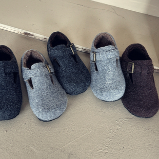 棉鞋 ASM 加绒粗毛呢女童冬季 毛毡儿童勃肯鞋 2025宝宝毛毛 韩国童鞋