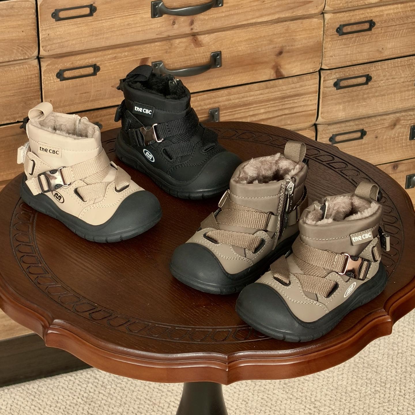 CBC儿童保暖雪地靴加绒加厚棉靴