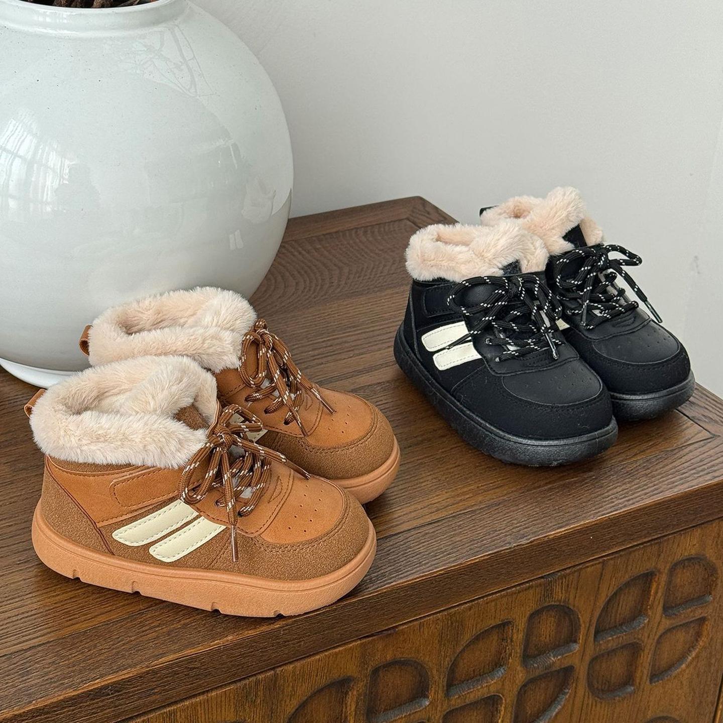 ASM儿童高帮棉鞋宝宝雪地靴加厚