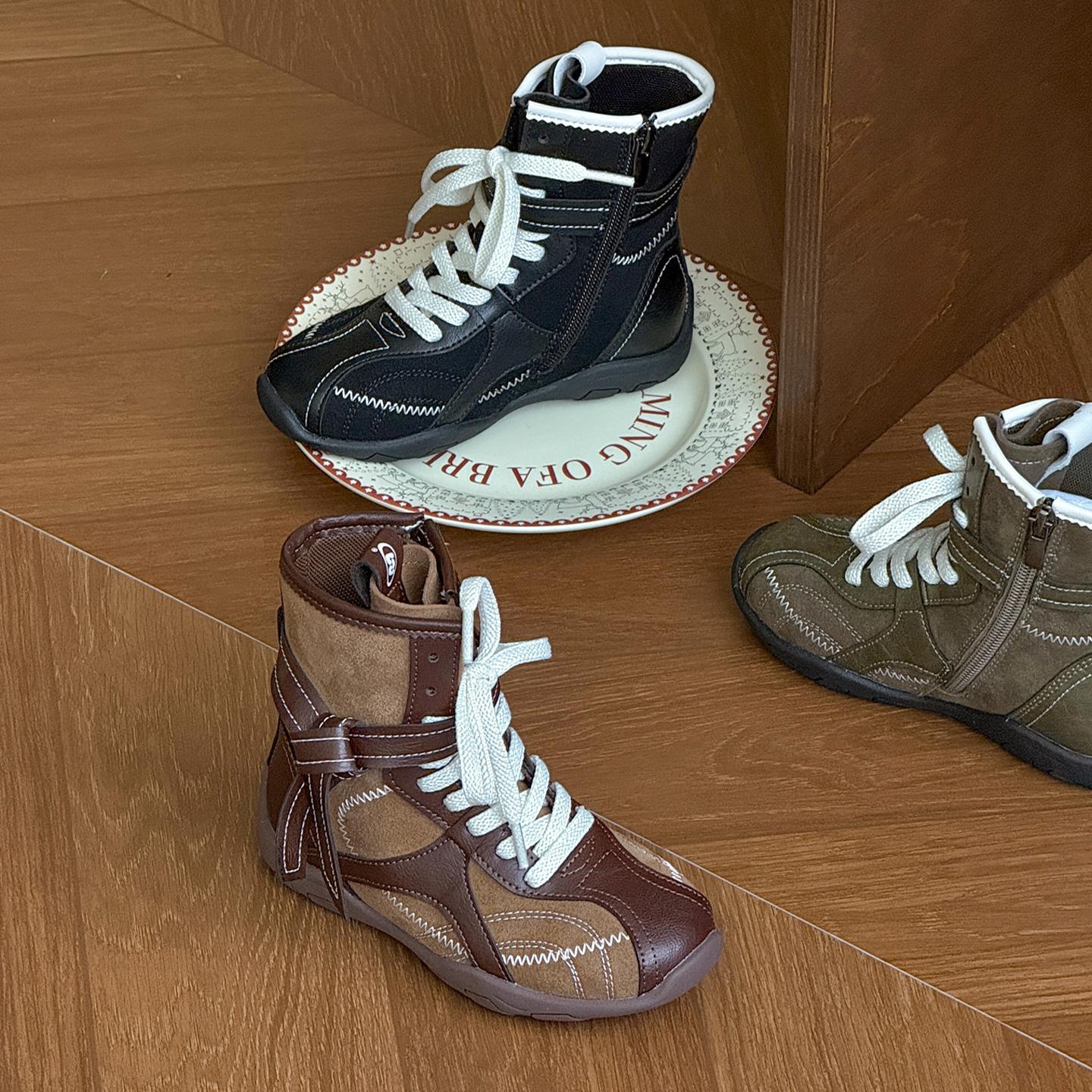 CBC儿童运动拳击靴户外女童中筒