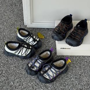 2025加绒加厚儿童东北大棉鞋 ASM 防水防风矮帮儿童雪地靴女童冬鞋