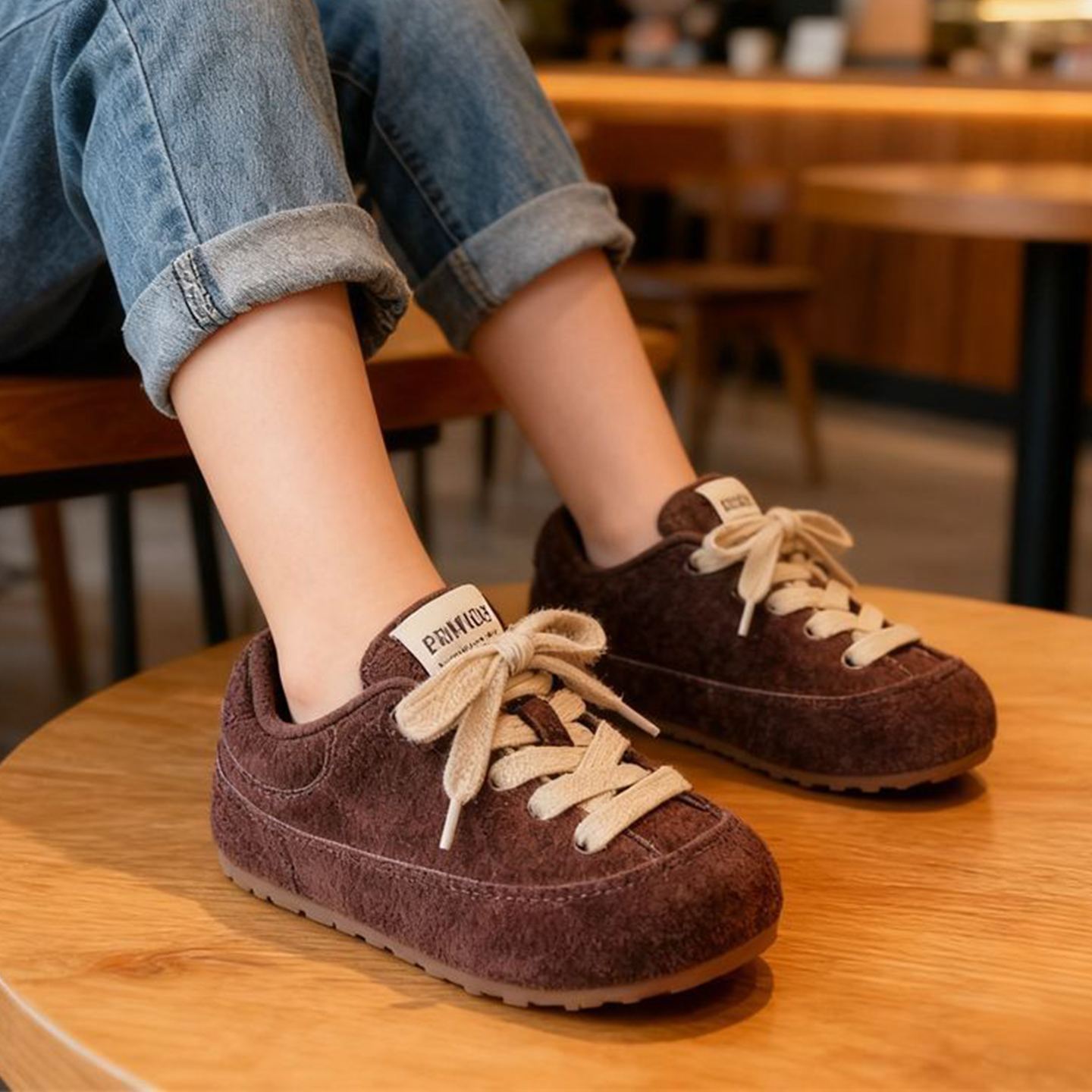 YYG女童真皮豹纹加绒儿童棉鞋