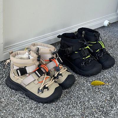 ASM儿童雪地靴男童棉靴女童短靴