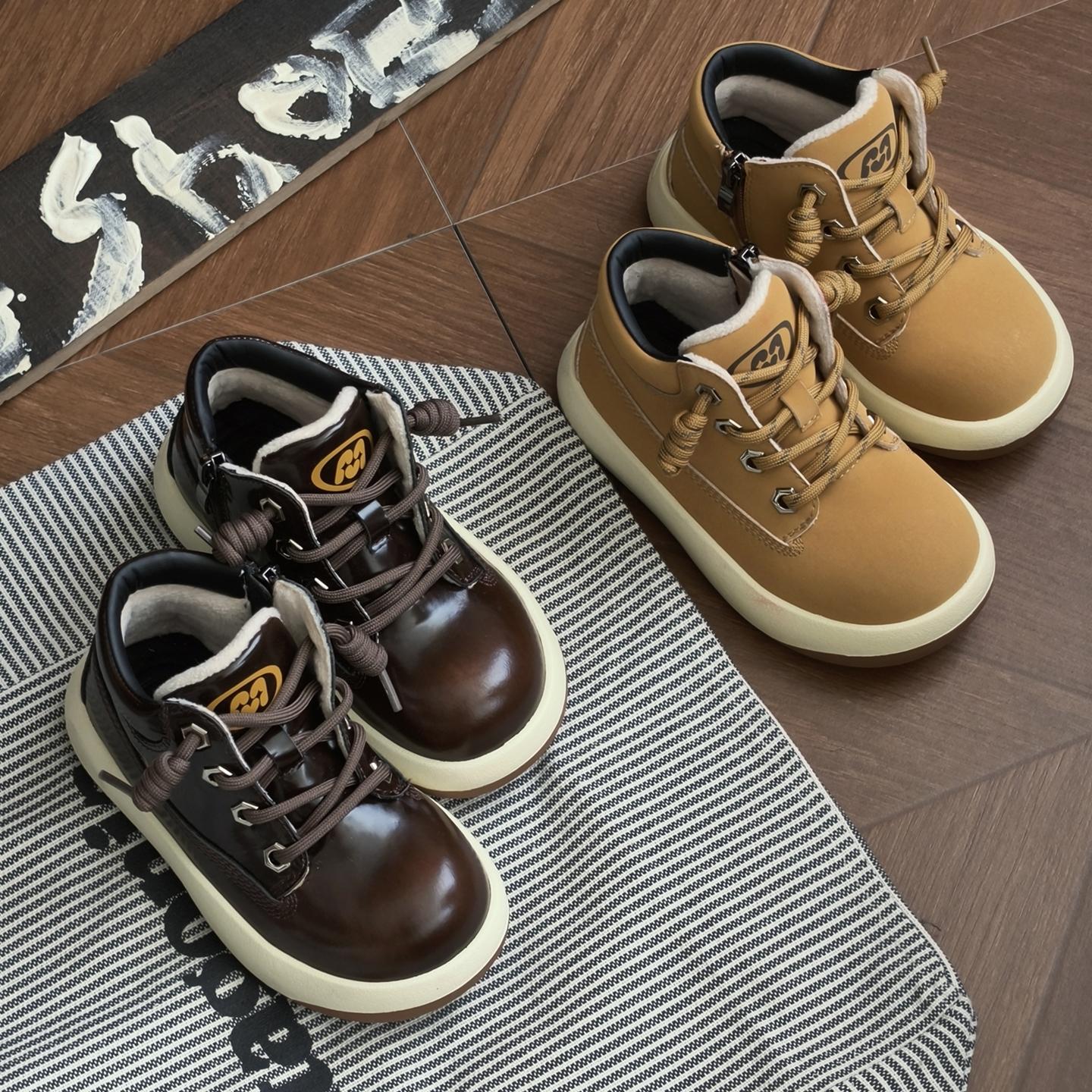 CBC儿童皮靴男童女童冬季雪地靴