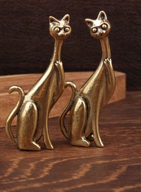 2026跨境 爆款 戒指座黄铜小摆件办公室桌面摆件手把件桌面装饰品