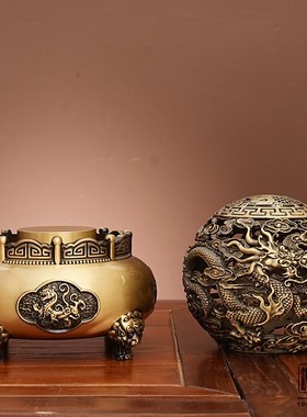 2026九转乾坤黄铜桌面时来运转创意摆件乾坤摆件铜制古典工艺品摆