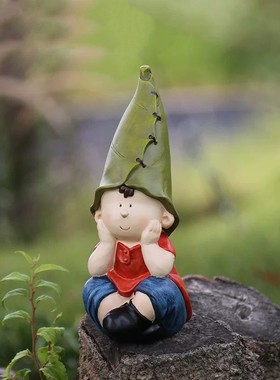 2026跨境新品花园装饰庭院花架装饰品树脂园艺装饰品树脂娃娃人物