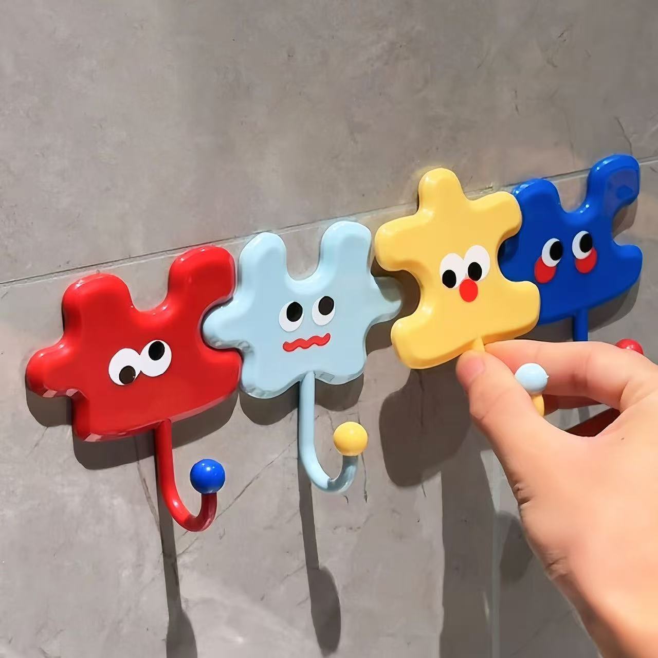 多巴胺拼图挂钩强力粘胶免打孔