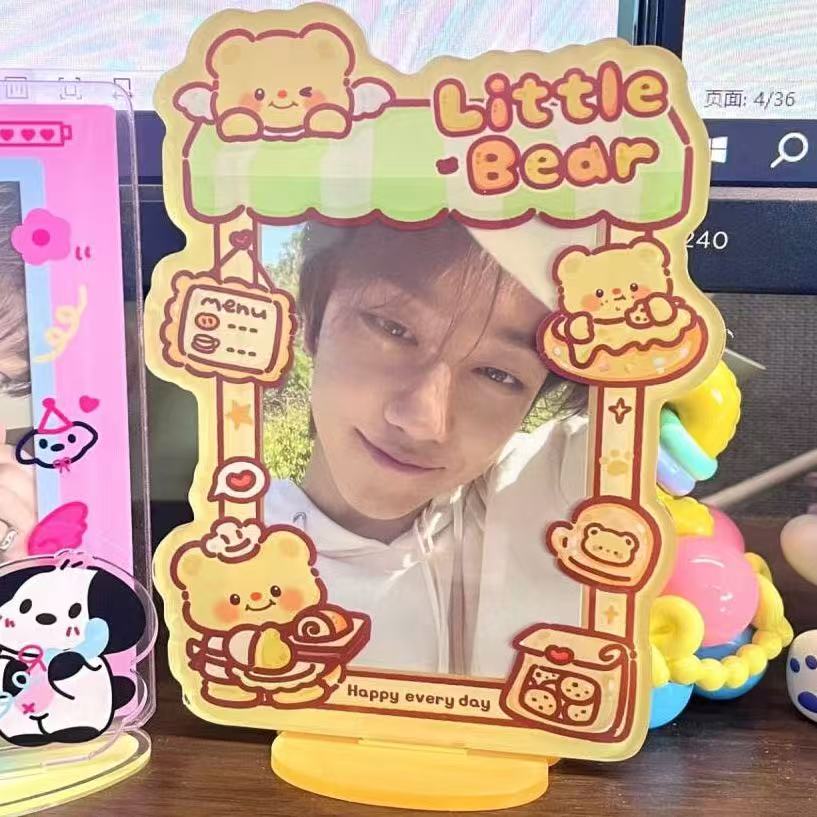面包小熊拍立得3寸相框小卡展示