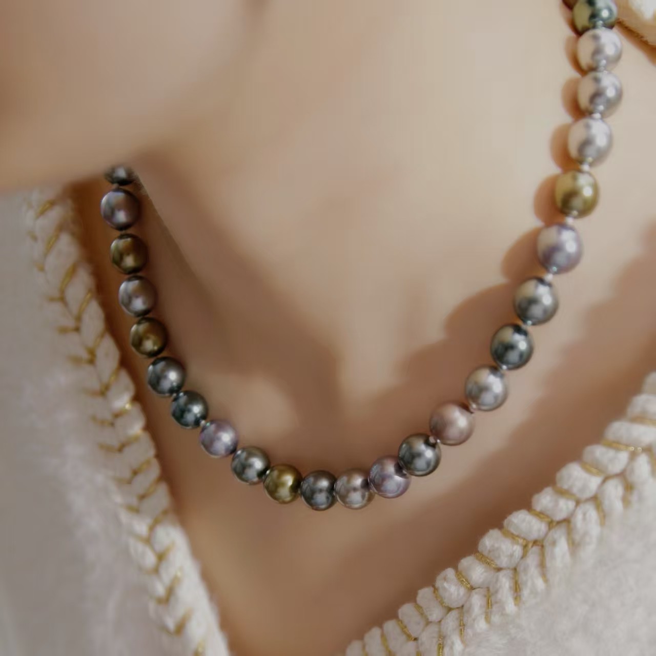 明星爆款热销万件拟真大溪地黑蝶皇后正圆极光炫彩混色珍珠项链,饰品/流行首饰/时尚饰品新,组合套装,淘宝优惠券,粉丝福利购,淘宝优惠卷