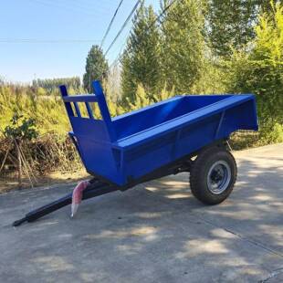 单轴箱板拖车厂区物料运输车车间货物搬运车物流台车