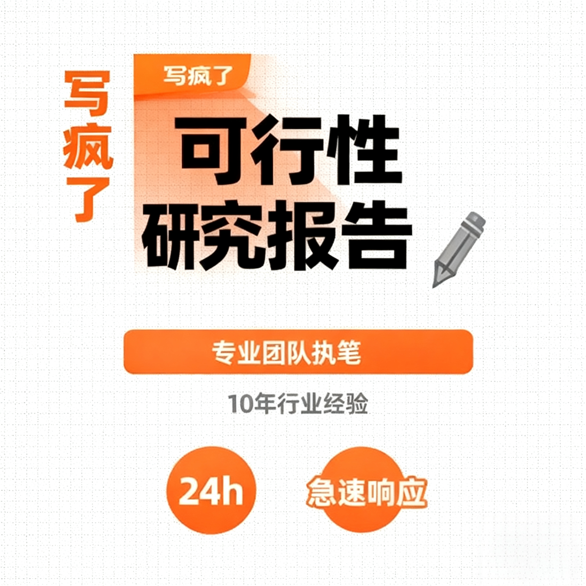 可行性研究报告商业计划书市场研究分析报告项目建议书专业代写