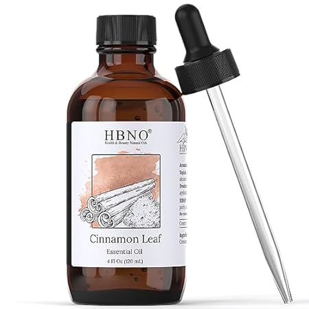 HBNO Cinnamon Leaf Essential Oil - Huge 4 oz (120ml) Valu