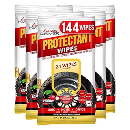 Car Wipes Interior Cleaning Protectant for Dashboard for