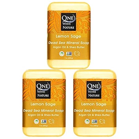 DEAD SEA MINERAL LEMON Sage 7 oz Soap 3 PK in BRANDED BOX