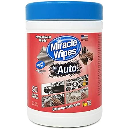 MiracleWipes for Automotive， All Purpose Cleaning Wipes f