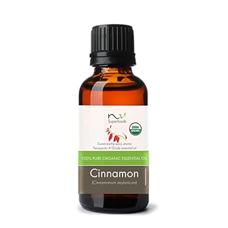 NV Superfoods Organic Cinnamon Essential Oil - 1 Fl Oz -