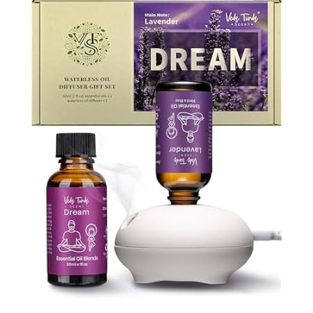 VTS Waterless Essential Oil Diffusers with Oils Set， Lave
