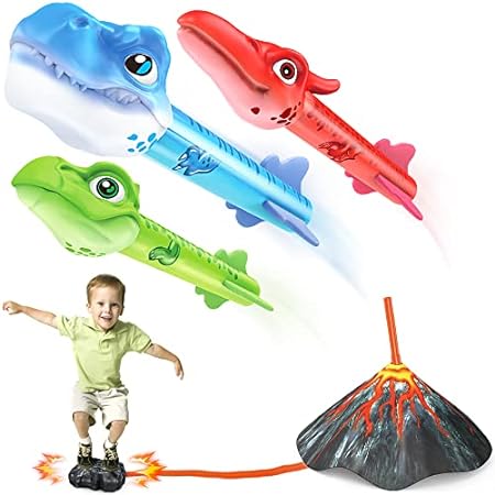 FFTROC Dinosaur Rocket Launcher for Kids-up to 100 Ft， 3