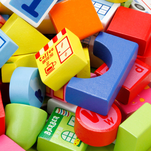 学习180儿童积木木丸子交通玩具木制pcs城市直销益智玩具