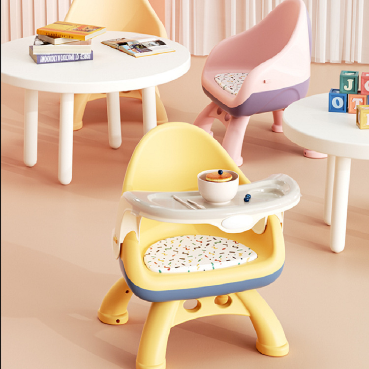 儿童餐椅宝宝吃饭叫叫椅婴儿多功能座椅家用小餐椅板凳靠背吃饭桌