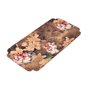 彩绘绢本茶席家用茶布桌旗防水茶桌布垫新中式茶台零配茶布艺杯垫