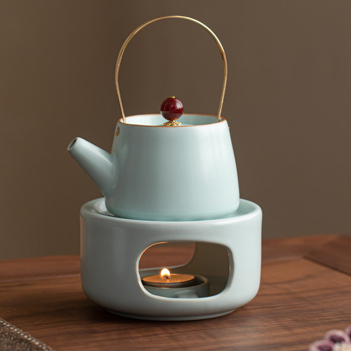 鑫裕源汝窑天青温茶炉家用