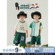 绿野郊游热夏系列套装 幼悠男童2025新款 防蚊裤 t宽松休闲短裤 短袖