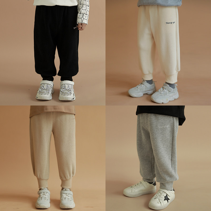 幼悠男小童休闲裤2025春秋新款儿童韩版洋气宽松宝宝运动长裤,童装/婴儿装/亲子装,裤子,淘宝优惠券,粉丝福利购,淘宝优惠卷