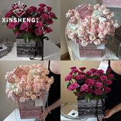 原创浪漫威尼斯·方盒 臻选性价比 芯苼 高级感鲜花花束DIY插花盒