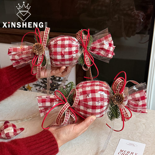 芯苼【手作格纹糖果手拎包】