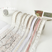 芯苼 饰飘带材料 提花蕾丝丝带鲜花花束搭配绑带手工花艺diy礼物装