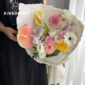 芯苼 材料 手撕花瓣宣纸鲜花束礼品包花纸资材手工花艺diy礼物包装