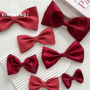 搭配材料花艺资材 高品质鲜花束浪漫包装 芯苼 新年红色蝴蝶结系列