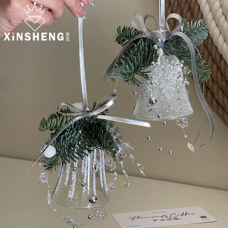 芯苼【ins风水晶铃铛车载挂饰】