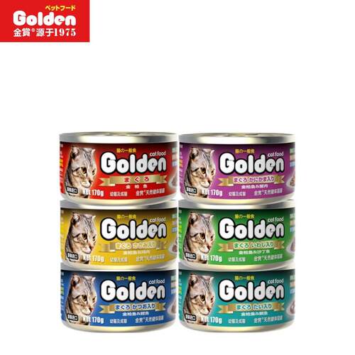 金赏(Golden prize)泰国进口猫罐头170g金枪鱼红肉成幼猫条零食营