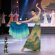 真丝舞蹈扇子只此青绿双面加长古典舞千里江山图跳舞扇中国舞绸扇