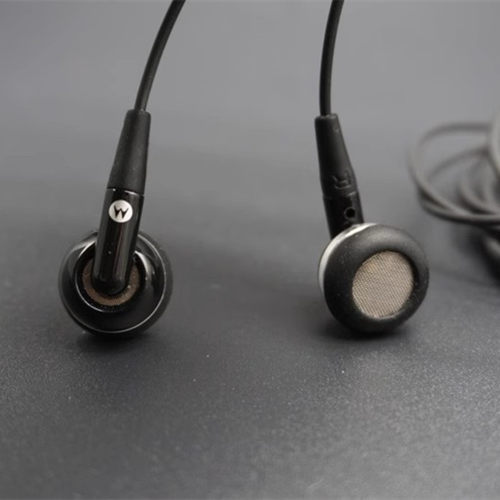 摩托罗拉库存老耳塞气垫设计平头塞岁月经典原装线控带麦耳机