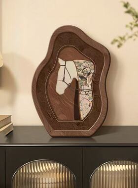 中古风桌面摆件装饰画斗柜玄关床头柜摆台复古艺术小众高级感摆画