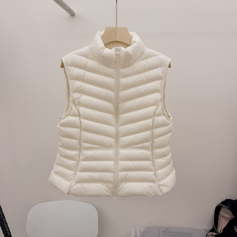 正品小蛮腰轻鹅绒立领排骨马甲女2026冬季修身显瘦保暖羽绒服外套