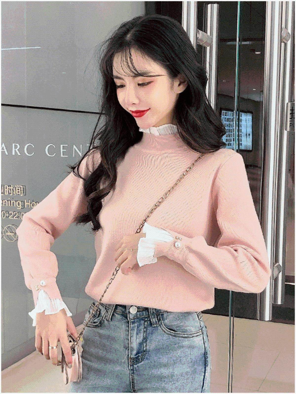 2019秋冬季新款韩版修身套头百搭毛衣小个子配裙子针织衫女上衣潮|ruв категории Женская одежда, свитер - от Buy2taobao.com для оказания профессиональной услуги покупки агента Taobao
